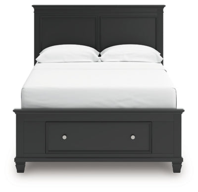 Ashley Lanolee Black Full Panel Storage Bed