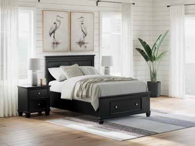 Ashley Lanolee Black Full Panel Storage Bed