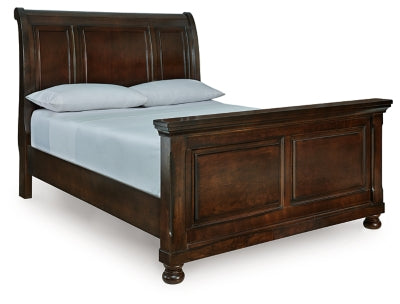 Ashley Porter Rustic Brown Queen Sleigh Bed