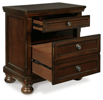 Ashley Porter Rustic Brown Nightstand