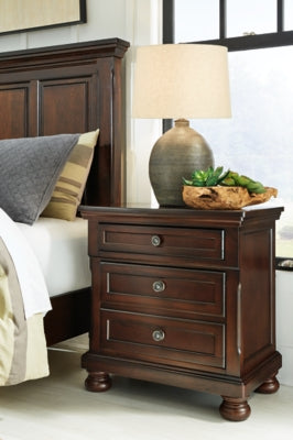 Ashley Porter Rustic Brown Nightstand