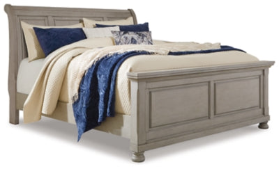 Ashley Lettner Light Gray Queen Sleigh Bed