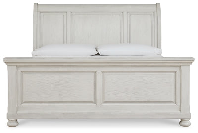 Ashley Robbinsdale Antique White Queen Sleigh Bed
