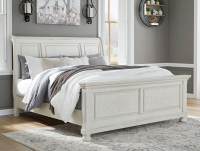 Ashley Robbinsdale Antique White Queen Sleigh Bed