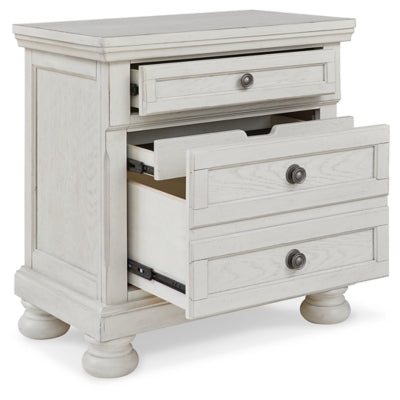 Ashley Robbinsdale Antique White 2 Drawer Nightstand