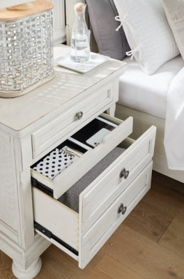 Ashley Robbinsdale Antique White 2 Drawer Nightstand