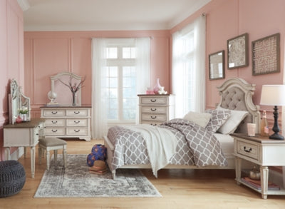 Ashley Realyn Chipped White Nightstand