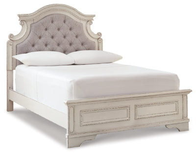 Ashley Realyn Chipped White Full Panel Bed