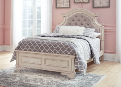 Ashley Realyn Chipped White Full Panel Bed