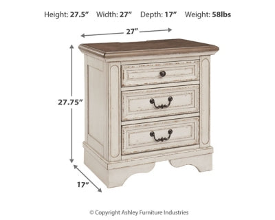 Ashley Realyn Two-tone Nightstand