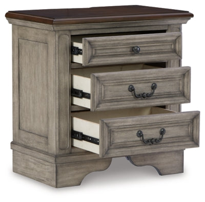 Ashley Lodenbay Antique Gray Brown Nightstand