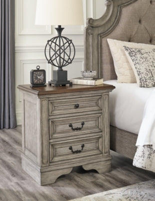 Ashley Lodenbay Antique Gray Brown Nightstand