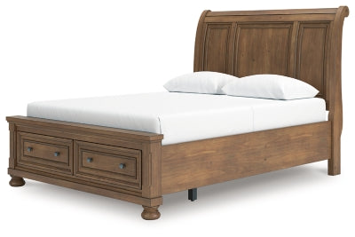 Ashley Vandenmore Medium Brown Queen Storage Sleigh Bed
