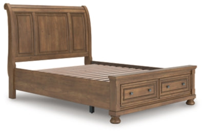 Ashley Vandenmore Medium Brown Queen Storage Sleigh Bed