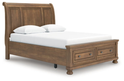 Ashley Vandenmore Medium Brown Queen Storage Sleigh Bed