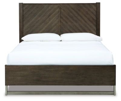 Ashley Arkenton Grayish Brown Queen Panel Bed