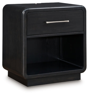 Ashley Rowanbeck Black Nightstand