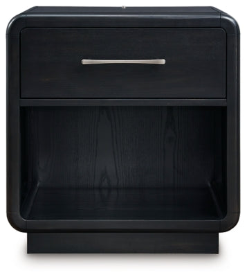 Ashley Rowanbeck Black Nightstand