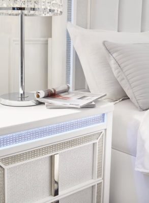 Ashley Chalanna White Nightstand