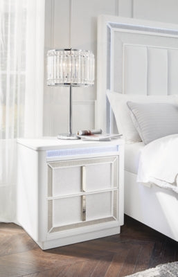 Ashley Chalanna White Nightstand