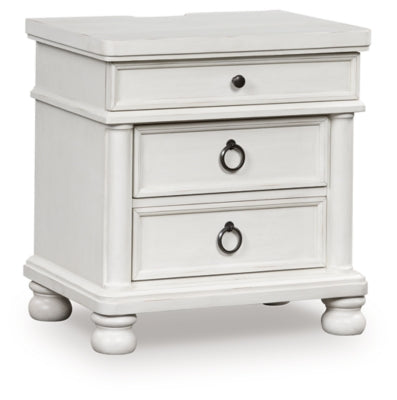 Ashley Chadworth Antique White Nightstand