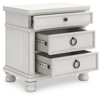 Ashley Chadworth Antique White Nightstand