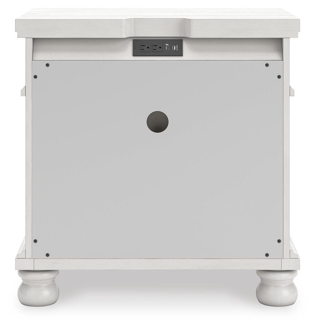 Ashley Chadworth Antique White Nightstand