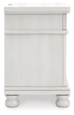Ashley Chadworth Antique White Nightstand
