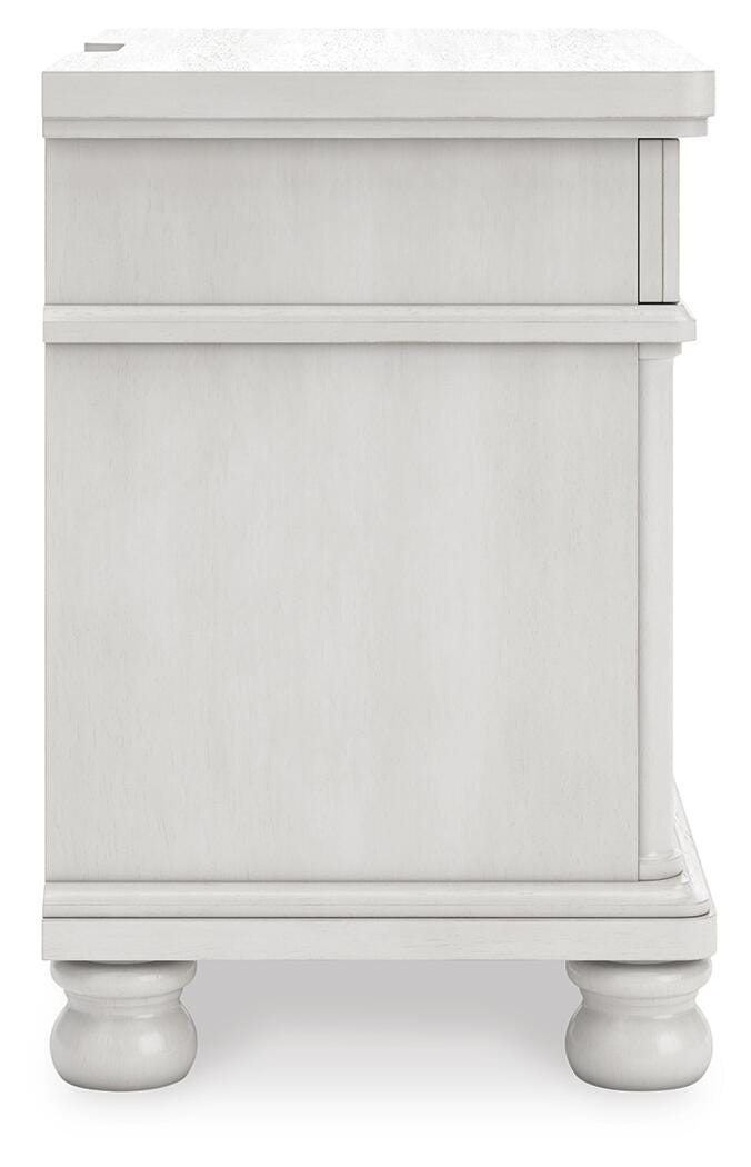 Ashley Chadworth Antique White Nightstand