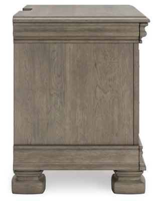 Ashley Lexorne Gray Nightstand
