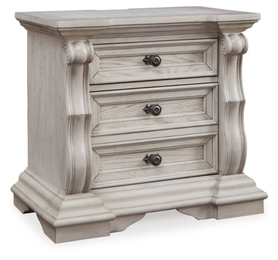 Ashley Andonhall Antique White Nightstand