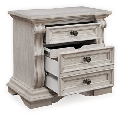 Ashley Andonhall Antique White Nightstand