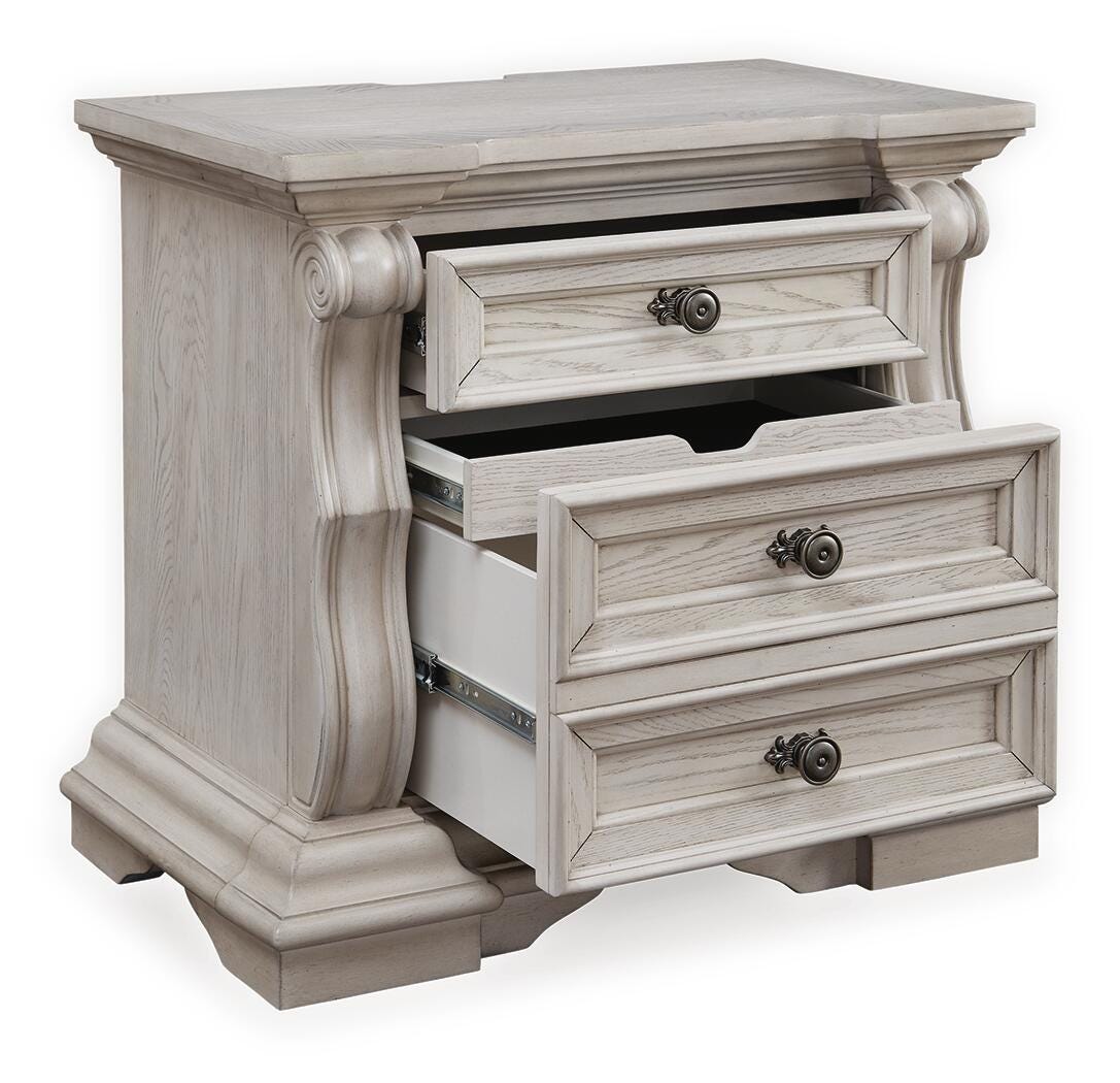 Ashley Andonhall Antique White Nightstand