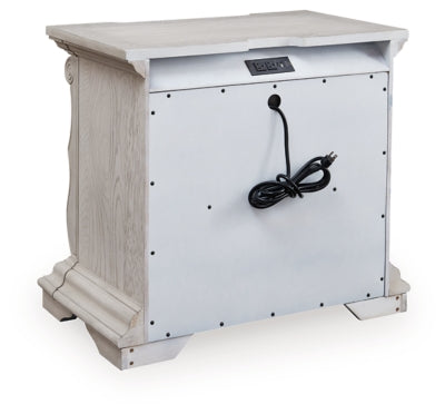 Ashley Andonhall Antique White Nightstand