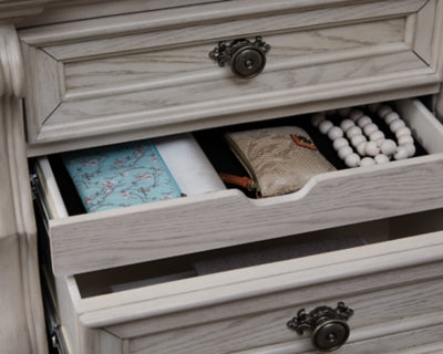 Ashley Andonhall Antique White Nightstand
