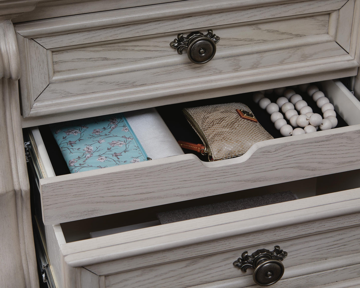 Ashley Andonhall Antique White Nightstand