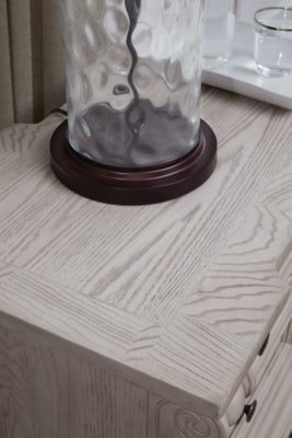 Ashley Andonhall Antique White Nightstand