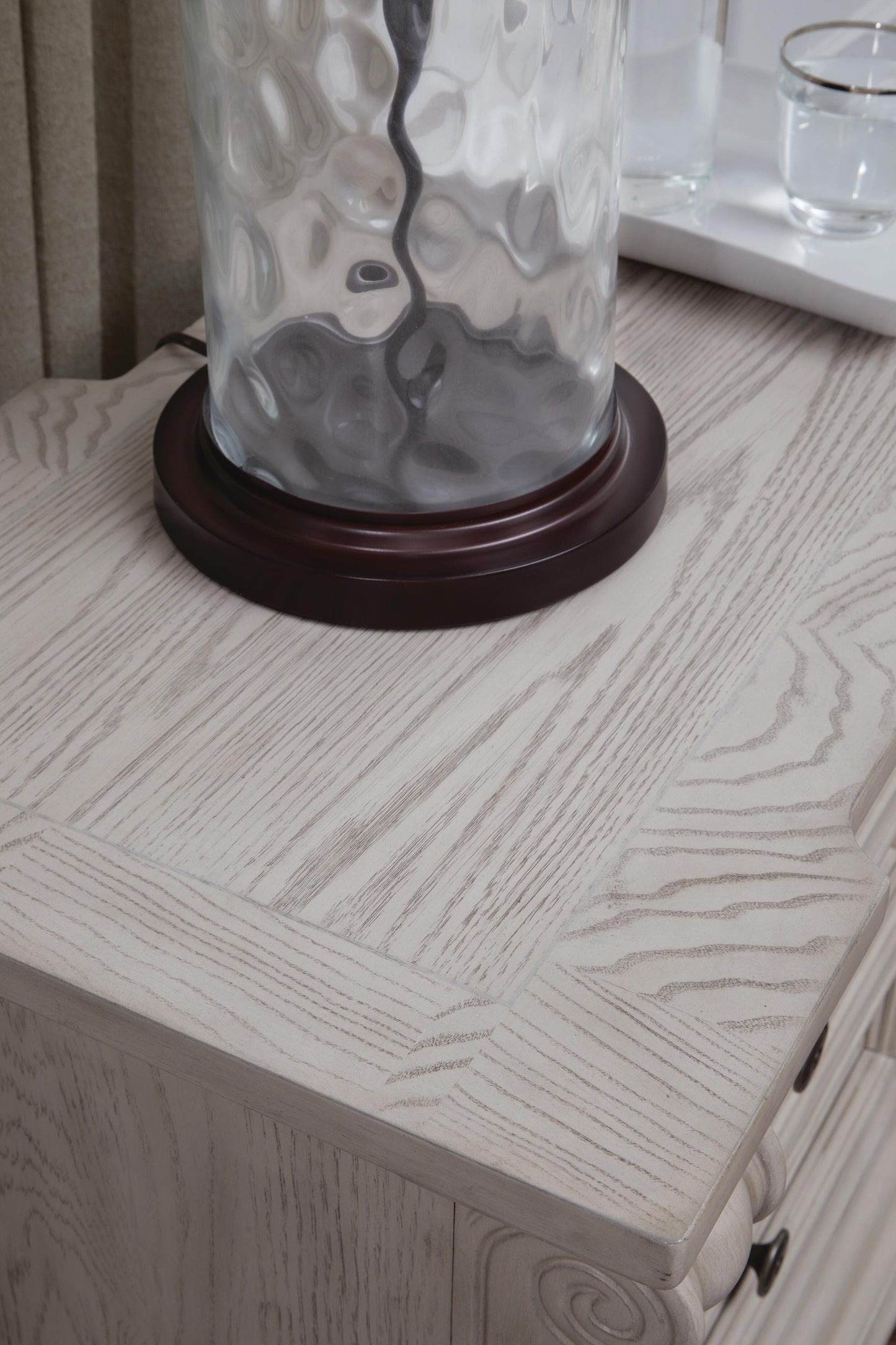 Ashley Andonhall Antique White Nightstand