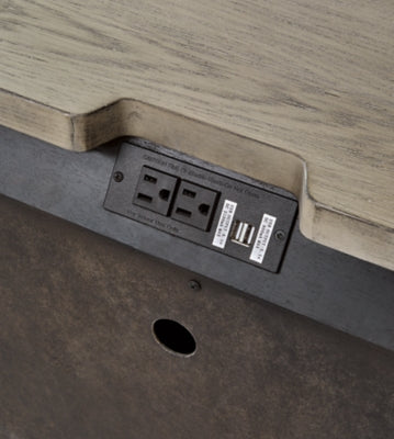 Ashley Foyland Black Brown Nightstand