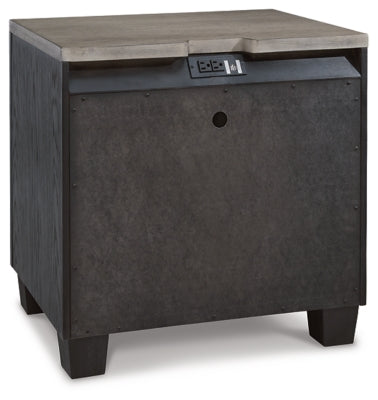Ashley Foyland Black Brown Nightstand