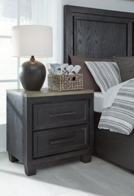 Ashley Foyland Black Brown Nightstand