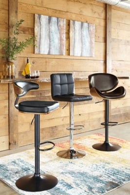 Ashley Bellatier Brown Adjustable Height Bar Stool