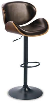 Ashley Bellatier Brown Adjustable Height Bar Stool