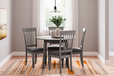 Ashley Shullden Gray Drop Leaf Dining Table