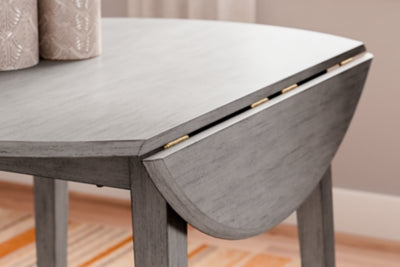 Ashley Shullden Gray Drop Leaf Dining Table