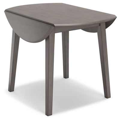 Ashley Shullden Gray Drop Leaf Dining Table