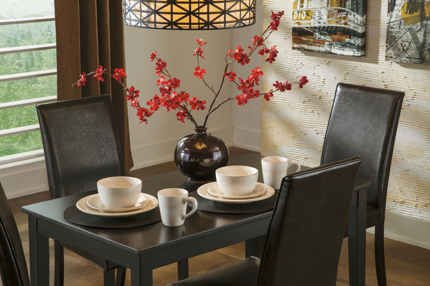 Ashley Kimonte Dark Brown Dining Chair (Set of 2)
