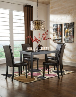 Ashley Kimonte Dark Brown Dining Chair (Set of 2)