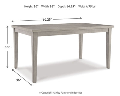 Ashley Parellen Gray Dining Table