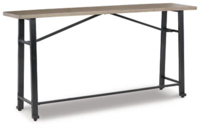 Ashley Lesterton Light Brown Black Long Counter Table
